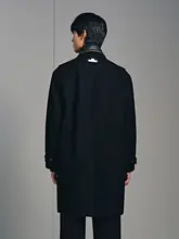 レトロ風デザインのメンズコート【切り替えデザイン・長袖】