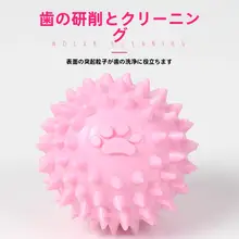 犬用おもちゃ ボール型歯磨きトイ【耐噛性・インタラクティブ・運動不足解消】