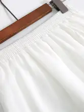 夏用 不規則デザインのAラインスカート【高腰・ブラック・ホワイト】