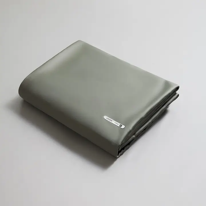 リネン調サテン生地の快適な掛け布団カバー【極上の柔らかさ・夏用・四点布団カバーセット】（セットアップ対応）