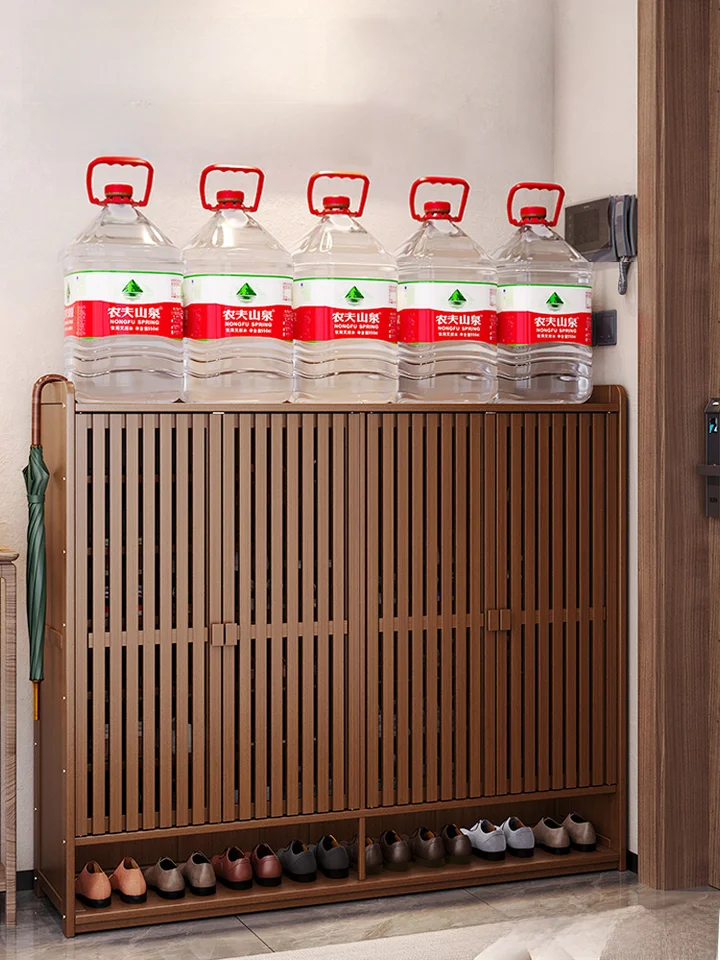 靴棚 玄関用 家庭用 多層 収納ラック 新作 竹