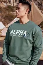 AlphaGym 秋冬用 ペアプリントスウェットシャツ【ラウンドネック・トレンド・カジュアル】