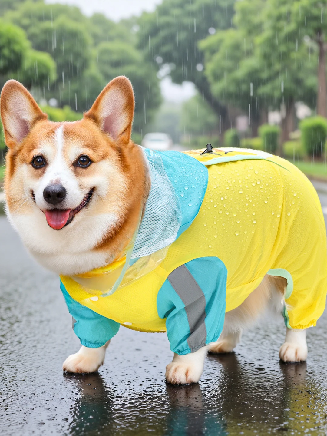 犬と一緒にアウトレットに行くとき、雨の日はこうやって防ぐ？