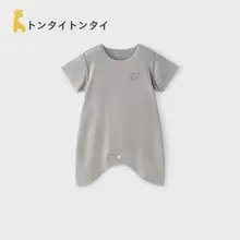 ベビー短袖スリープガウン【夏用・薄手・男女兼用・無痕デザイン】