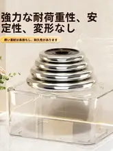 透明アクリル製 蓋付きデスク収納ボックス【ホコリ防止・整理整頓・多用途】