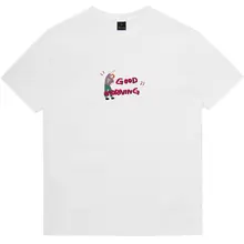レトロなデザインのショートスリーブTシャツ【コットン・ユニセックス・クリエイティブ】