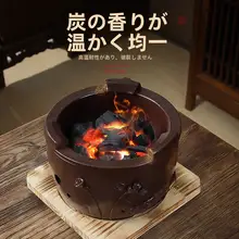 大容量 陶土製 手作り煮茶ポット【無釉・炭火用・火鍋・煮込み料理に最適】