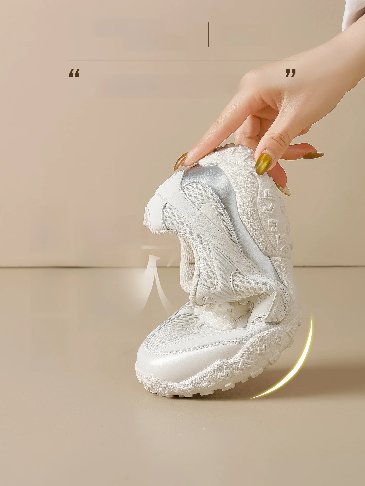 シルバーの厚底バレエ登山シューズ：20時間歩いても疲れない女性用レトロデザインモデル