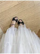 パール付きリボンデザインの可愛いサンダル【甘さとエレガンスを兼ね備えたスタイル】