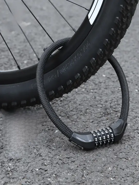 West Biking 自転車用ワイヤーロック【防盗・パスワードロック・アウトドア用】