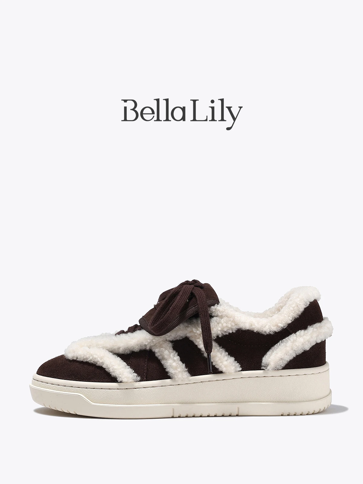 厚底スニーカーブーツ：Bella Lilyのレトロデザイン加絨モデルが提供する冬の日常使い方