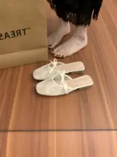 女性用平底ミュール【透気性メッシュ・夏用】