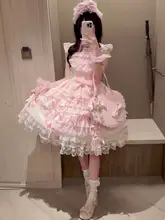落ち葉柄のリボン付きワンピース【アウトドアイベントに最適・甘辛ミックスデザイン】
