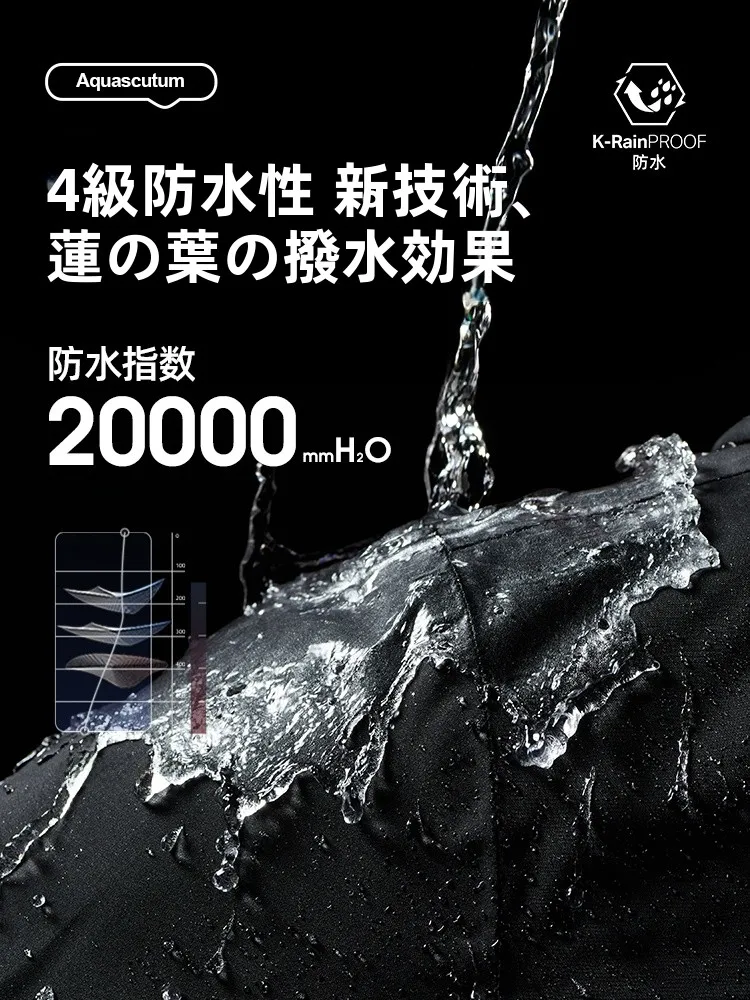 アウトドア用マウンテンパーカー：防風防水機能と春秋冬の多シーズン対応
