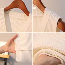 前短後長Vネックノースリーブニットベスト【アンゴラ混・秋冬用・フィットデザイン】（セットアップ対応）