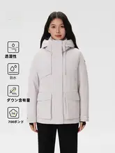 防水透湿のウィメンズ白鹅绒ジャケット【冬用・風防・耐磨仕様】