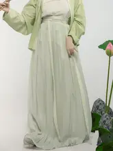 透気性のある古風な百迭スカート【多色・日常用・ロングデザイン】