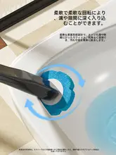 使い捨てトイレブラシ【壁掛け式・角を逃さないデザイン】