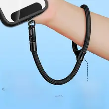 調整可能なショートストラップ【スマホ用・高級感・防落下・金属クリップ付き・ユニセックス】