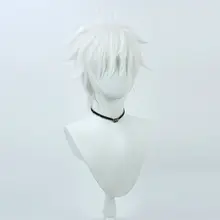 コスプレ用 五条悟風ウィッグ【白色・ふんわりトップ】