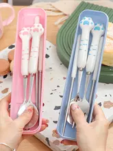 かわいいスプーンとフォークのセット【子供用・1人分・食器セット】