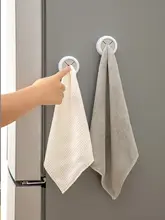 穴あけ不要なキッチン用タオルラック【収納フック・調理用タオル・ハンガータイプ】
