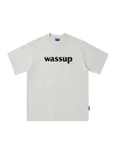 Tシャツ 半袖 メンズ ユニセックス ロゴプリント オーバーサイズ ストリート 夏 「WASSUP HEODS」