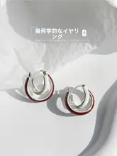 几何デザインの純銀製ピアス【シンプル・軽やか・女性用】