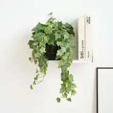 リアルな造花のデスクトップ装飾【観葉植物・リーフデザイン・小型サイズ】