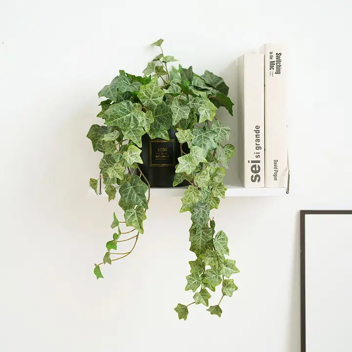 リアルな造花のデスクトップ装飾【観葉植物・リーフデザイン・小型サイズ】