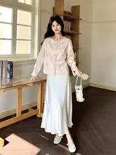 新中式デザインの美しい刺繍コートとスカート【春季・女性用・洗練されたスタイル】（セットアップ対応）