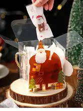 ヌガー 包装袋 お菓子袋 厚手 クリスマス 紙素材