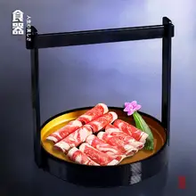 ABSプラスチック製 手提げ天ぷらバスケット【寿司・刺身・揚げ物・スナック用・円形】