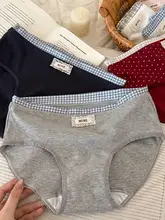 レトロなレースデザインのトライアングルパンツ【カラーチェック・通気性・大きいサイズ・ミドルウエスト】