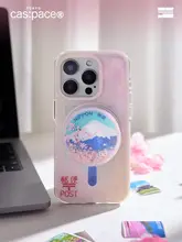 壳空间 オリジナルPOSTフラッシュグリッター流砂 マグネット式スマホスタンド【無接着剤設計・安定性】