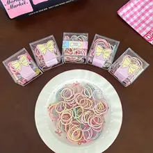 髪を傷めない高弾力子供用ヘアゴム【女児用・かわいいデザイン・ヘアアクセサリー】