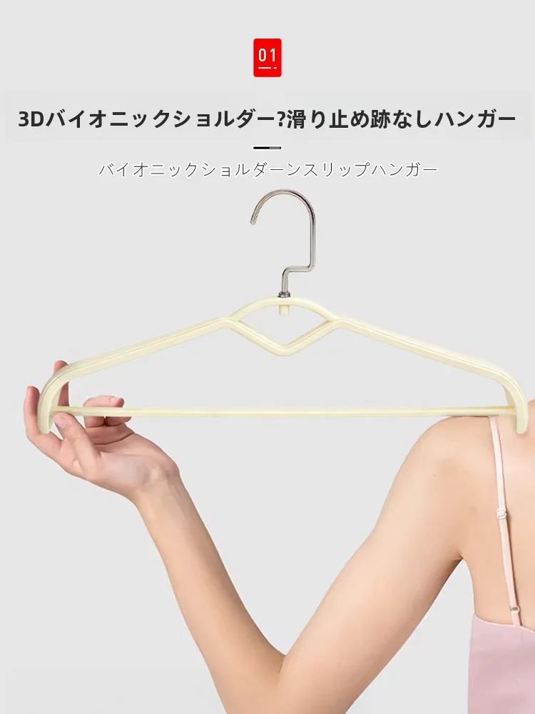 滑りにくいハンガーの選び方：洋服ハンガー【幅広肩設計・滑り止め・スーツ・コート対応】