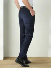 ビジネスカジュアルパンツ【秋冬用・モダンデザイン・ダークブルー・作業服】