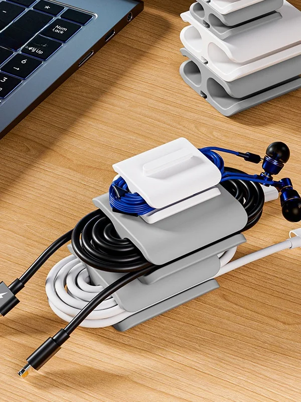 シンプルなデータケーブル整理器：耳phone用・絡まり防止・柔らかさを実現