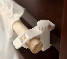 北欧風の木製カーテンロッド【円形デザイン・ドア用・半透明スクリーン対応】