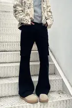 美式ストリートスタイルのフレア工装パンツ【レトロカモフラ・スリムフィット・女子用】