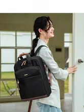 大容量キャンバスリュックサック【女性用・通勤・スタイル・高校生・大学生向け】