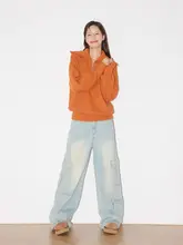 フィットヴィンテージウォッシュデニムパンツ【秋冬用・ストレートシルエット・作業着スタイル】