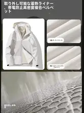 啄木鳥 3イン1 メンズ＆レディース ジャケット【防風防水・秋冬用・アウトドア・脱着可能】