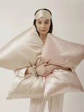 白鹅绒使用！シルク製枕カバー【上質な美顔枕用・単品】