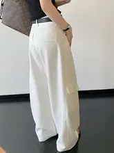 ワイドパンツ レディース カーゴ 立体パッチワーク ヒップアップ 着痩せ ポケット 美シルエット