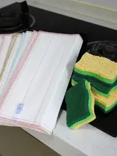木材パルプコットン製 吸水性スポンジクロス【食器洗い・キッチン用・油汚れ防止】