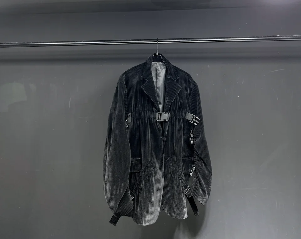 オーバーサイズ コーデュロイ ジャケット【厚手・ダークデコンストラクション・秋冬用】