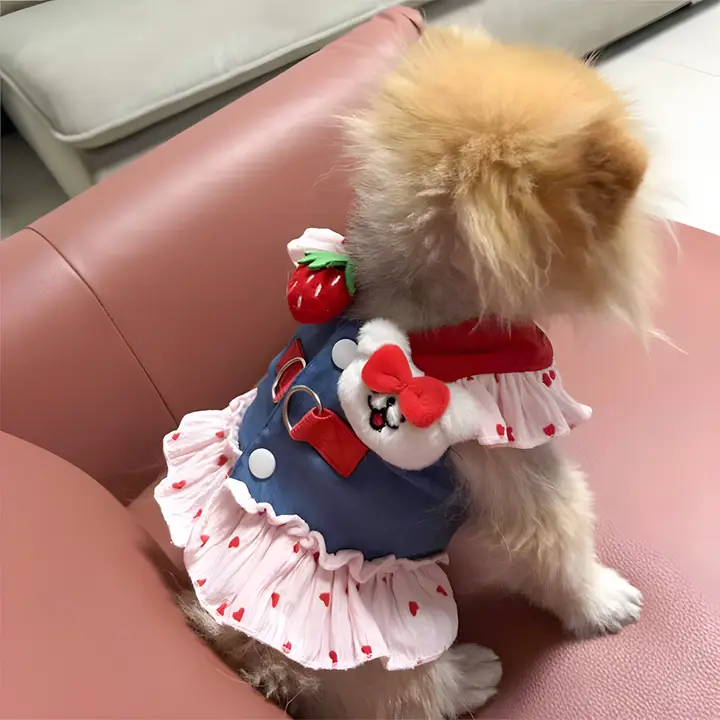 可愛いデザインの小型犬用ハーネスリード【アウトドア用・犬の散歩に最適】