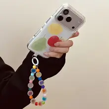 カラフルなフルーツデザインのiPhoneケース【iPhone用・斜め掛け・クリエイティブ・可愛い】（セットアップ対応）